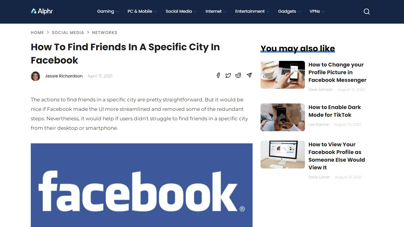 How to Find Friends in a Specific City in Facebook